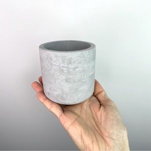 Raw Unglazed Concrete Plant Pot
